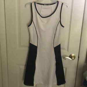 Black and white dress